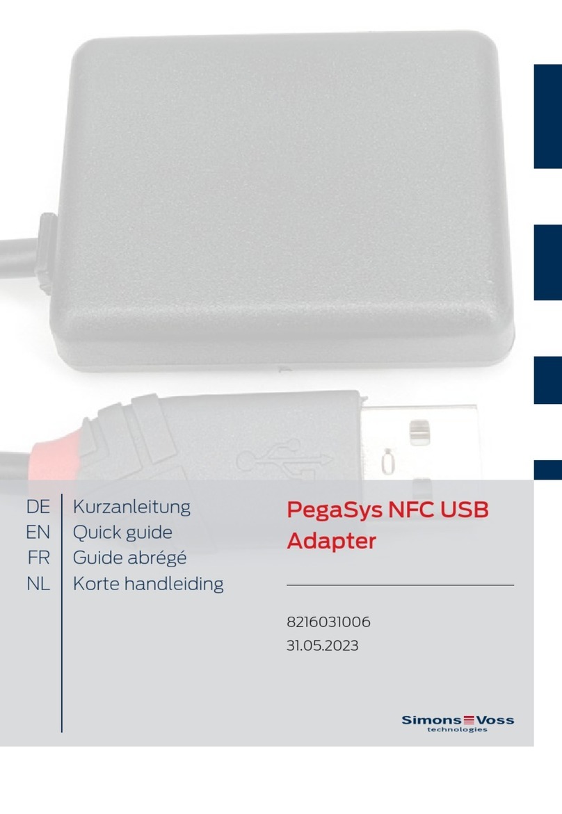 Simons Voss Technologies PegaSys NFC quick guide