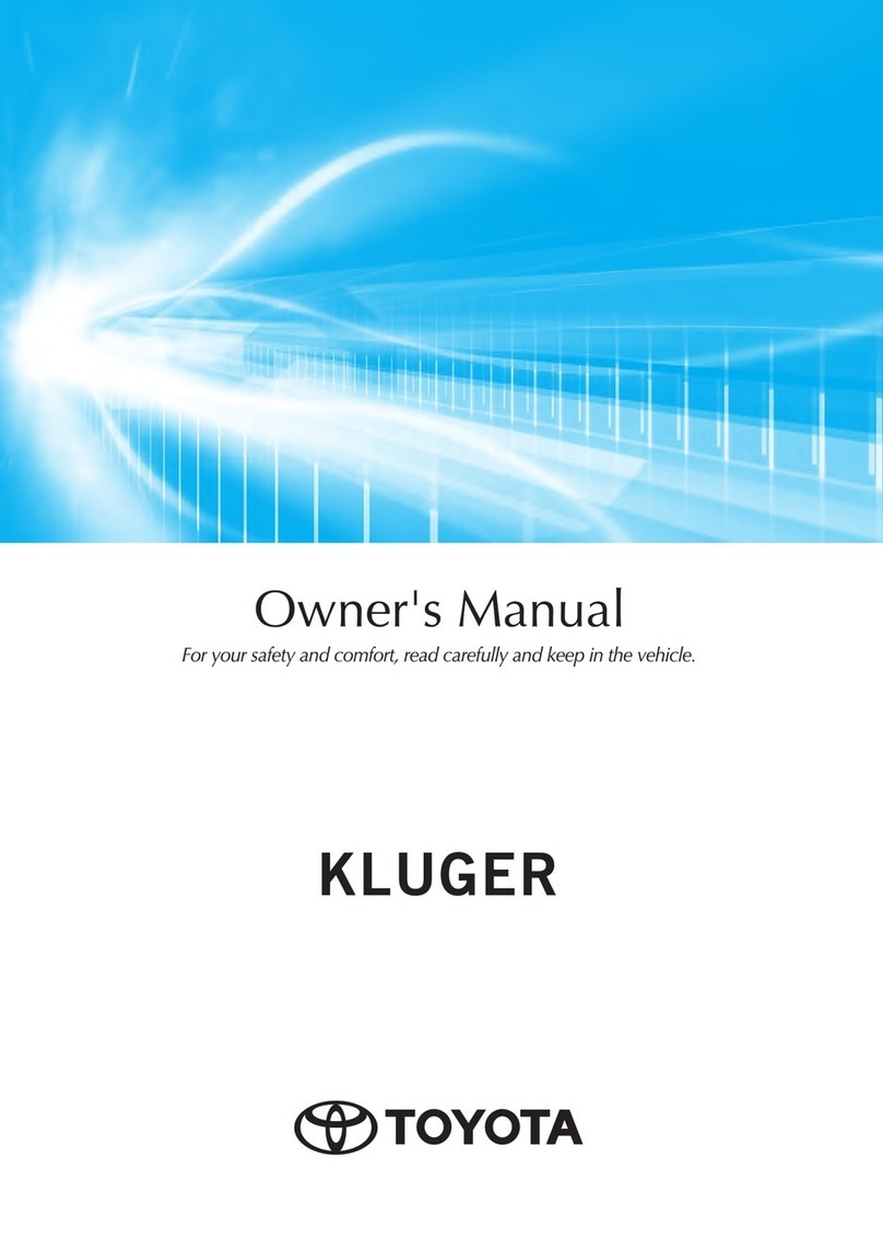 Toyota KLUGER 2021 owner's manual