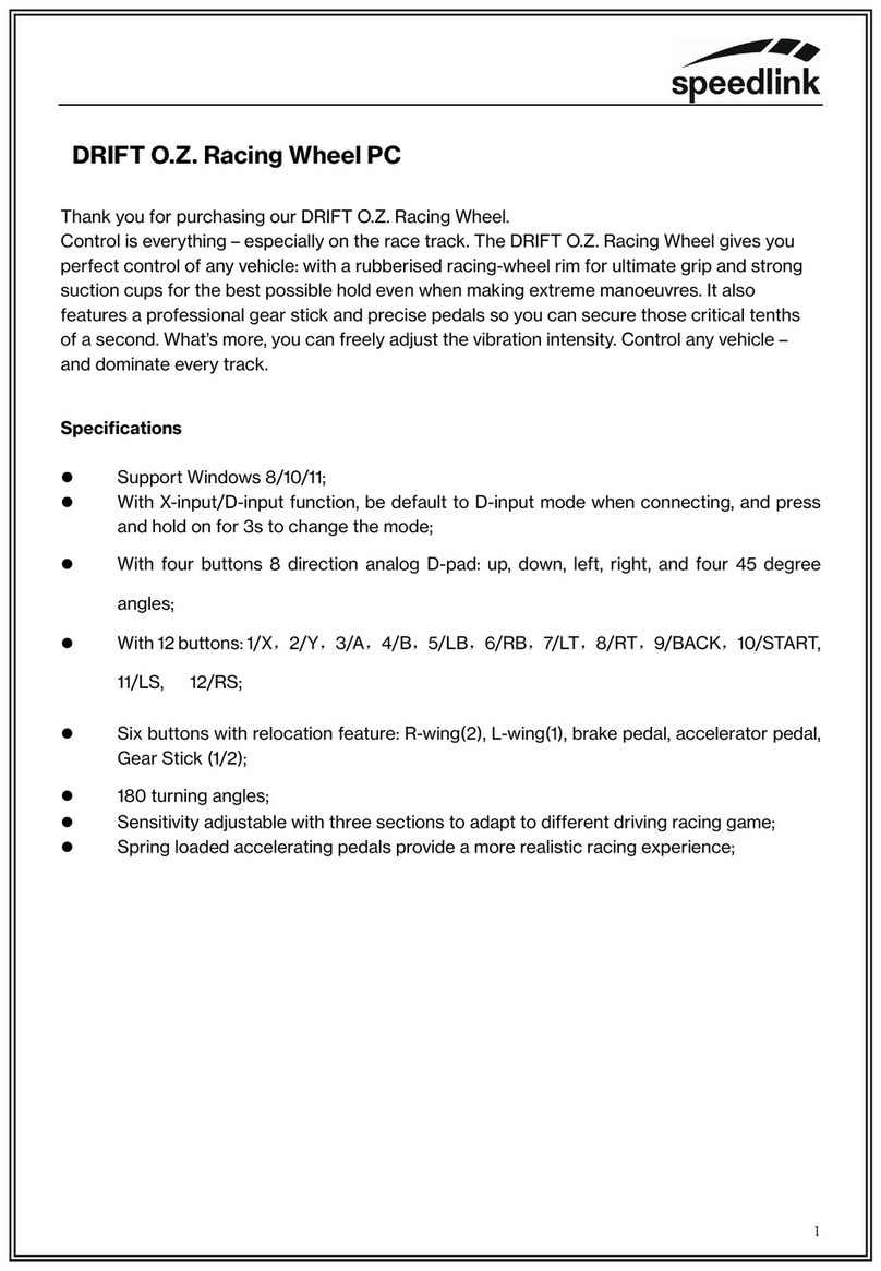 Speed Link DRIFT O.Z. quick start guide