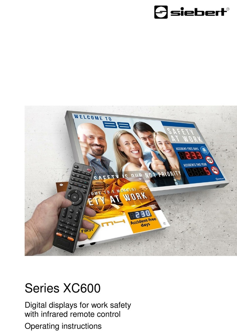 Siebert XC600 Series User manual