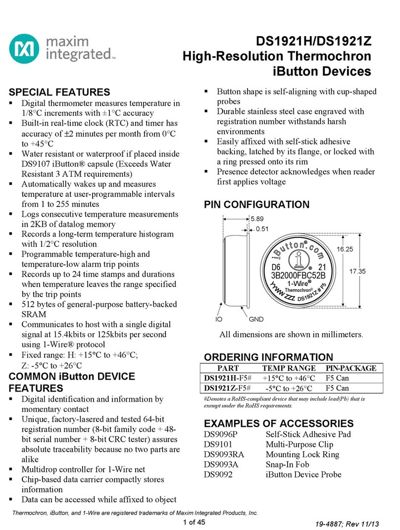 Maxim Integrated DS1921H User manual