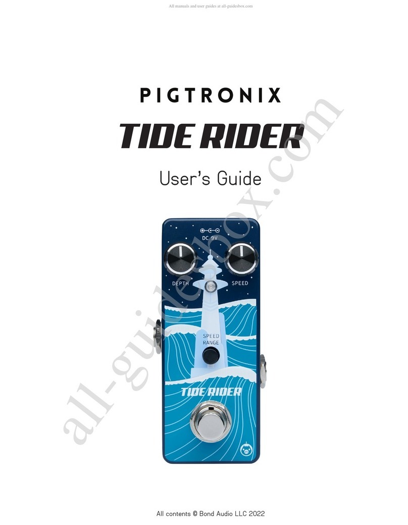 Bond Audio PIGTRONIX TIDE RIDER user guide