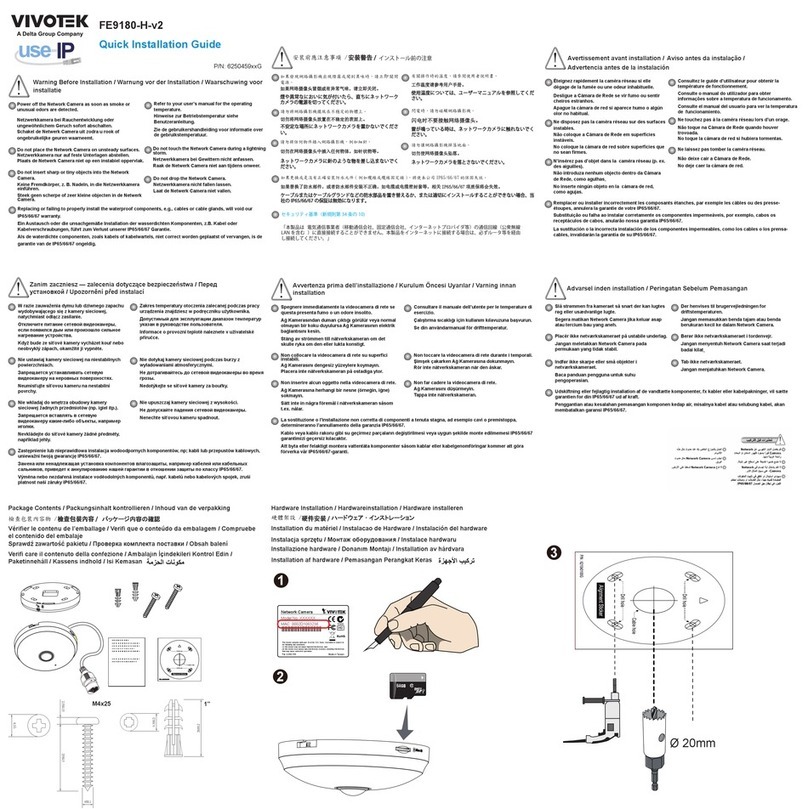Delta VIVOTRK FE9180-H-v2 User manual