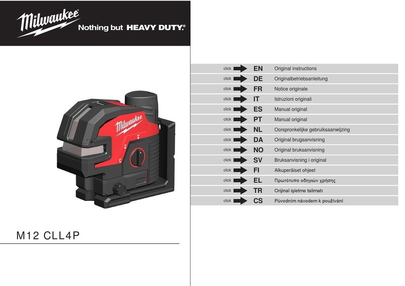 Milwaukee HEAVY DUTY M12 CLL4P Original instructions