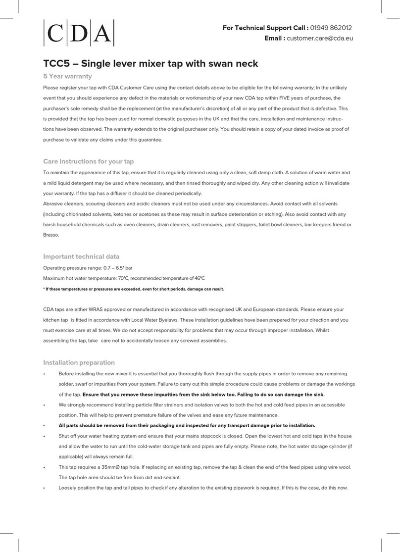 CDA TCC5 User manual