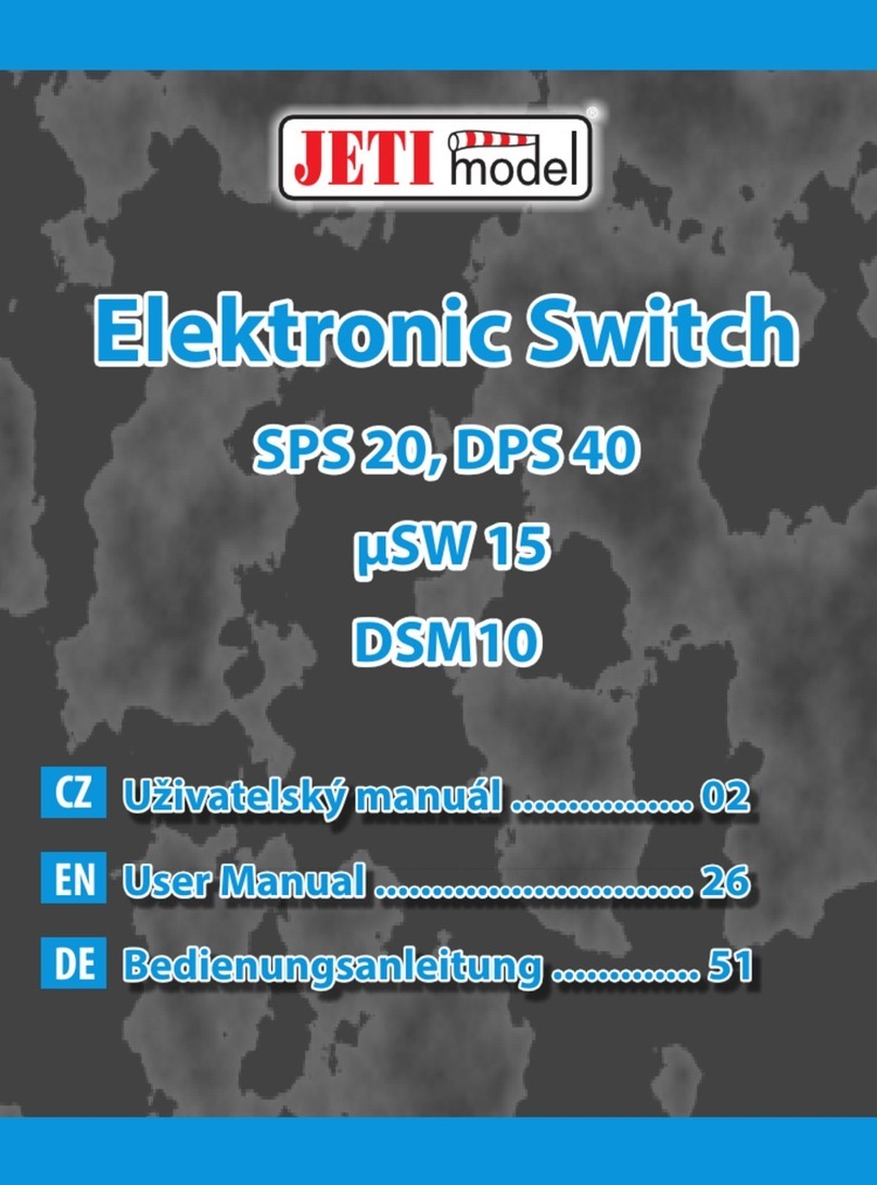 JETI model SPS 20 User manual