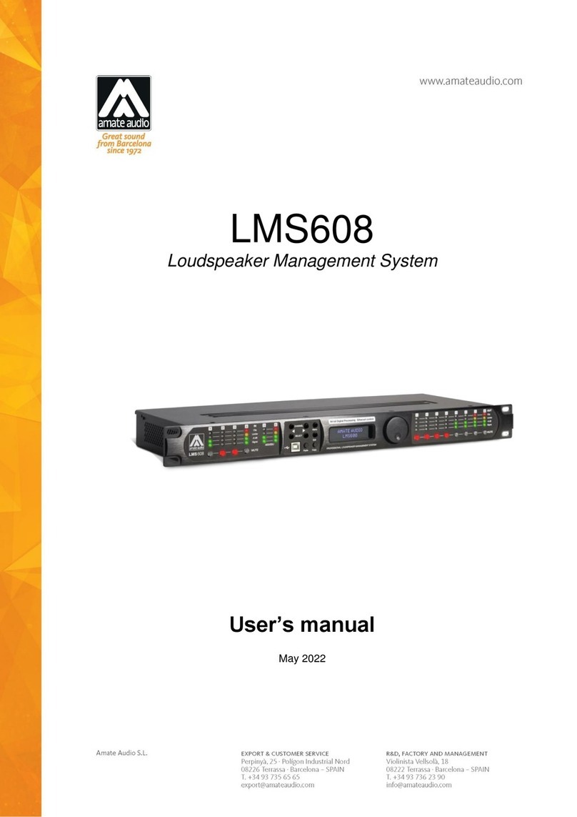 Amate Audio LMS608 User manual