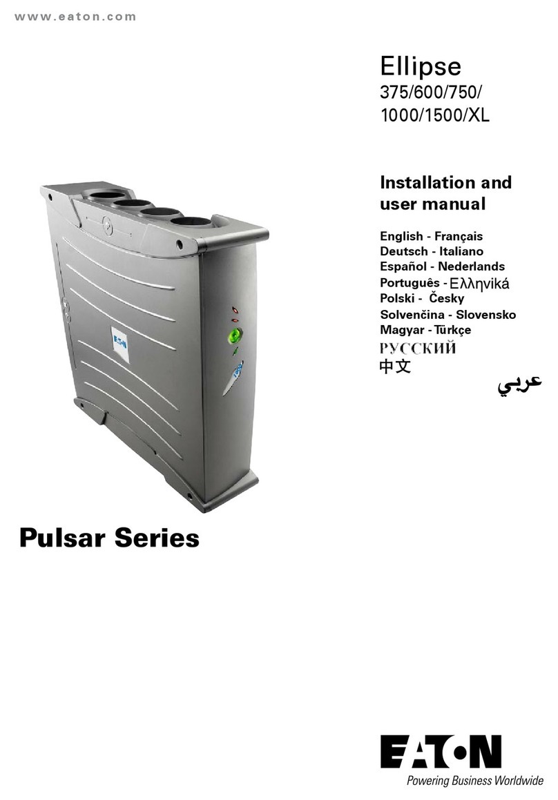 Eaton Pulsar Series Installation and user manual