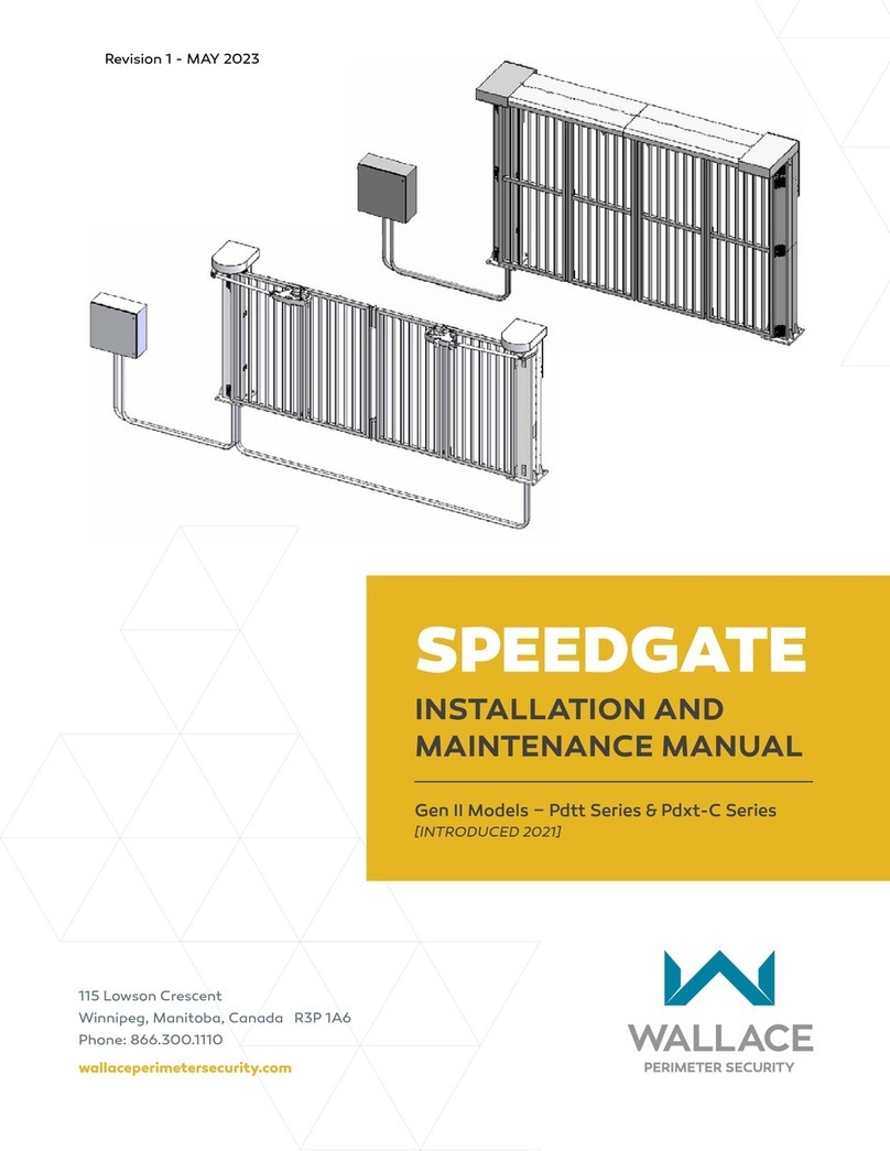 Wallace Perimeter Security SPEEDGATE Installation and maintenance manual