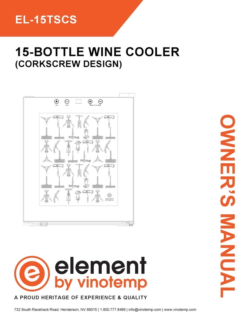 Vinotemp element EL-15TSCS User manual
