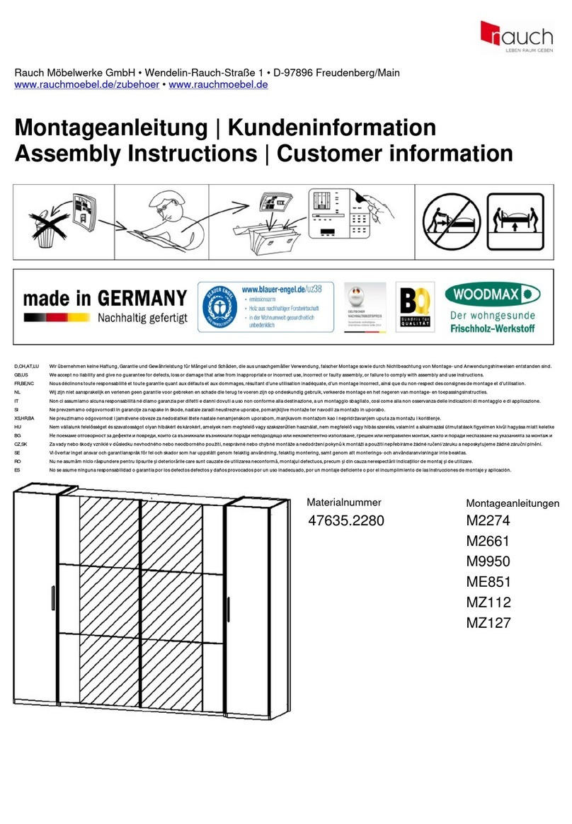 Rauch 47635.2280 Assembly instructions Rauch 47635.2280 Assembly instructions