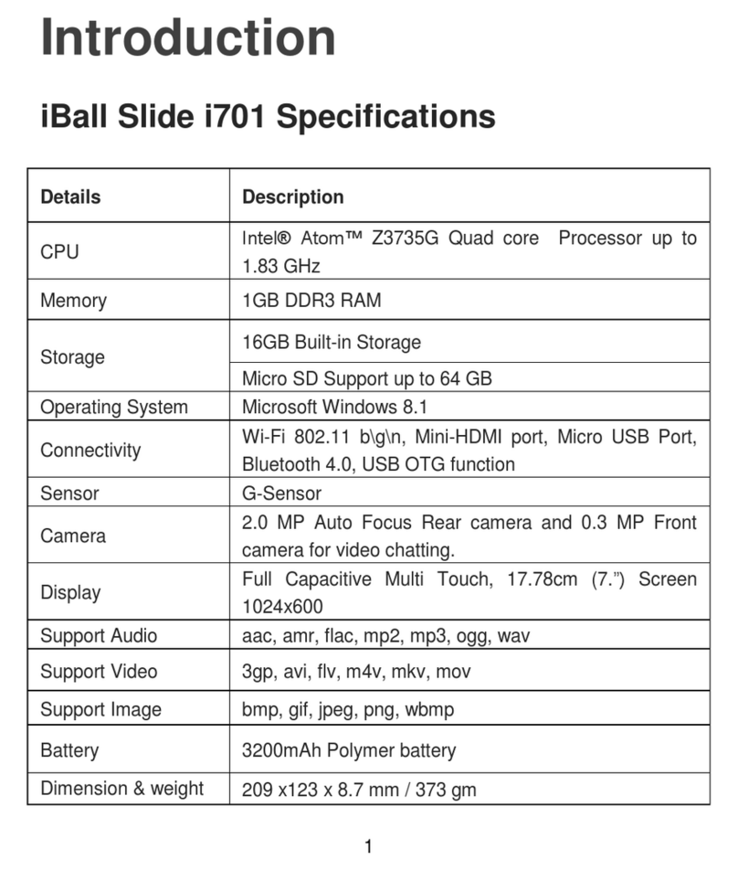 iBall Slide i701 User manual