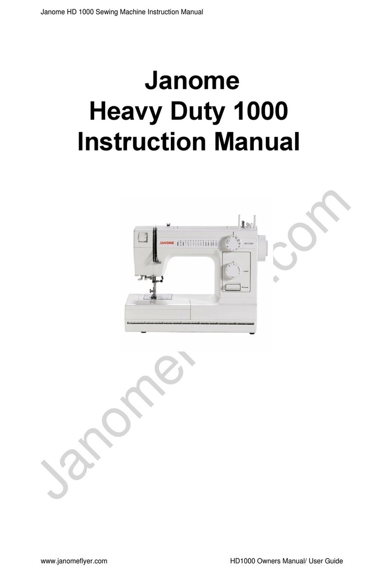 Janome HD 1000 instruction manual