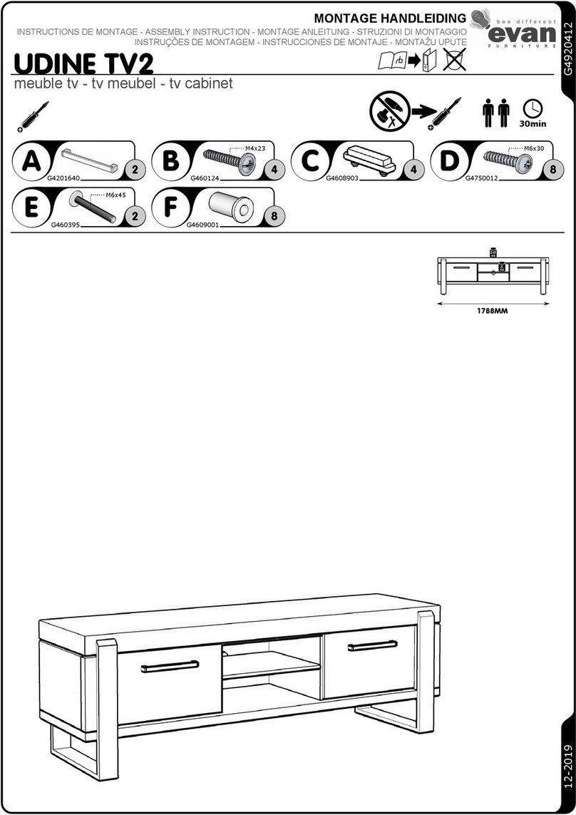 Evan furniture UDINE TV2 Assembly instruction Evan furniture UDINE TV2 Assembly instruction