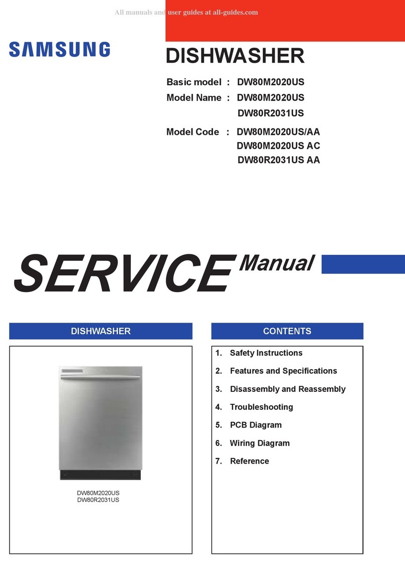 Samsung DW80M2020US/AC Service manual