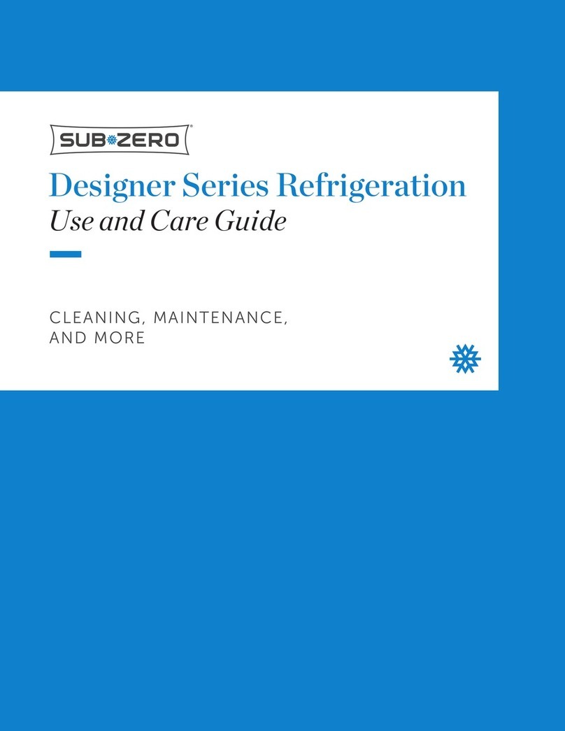 Sub-Zero ICBDEC2450FI/R Use and care guide