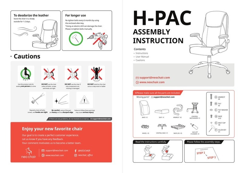 Neo Chair H-PAC Assembly instruction