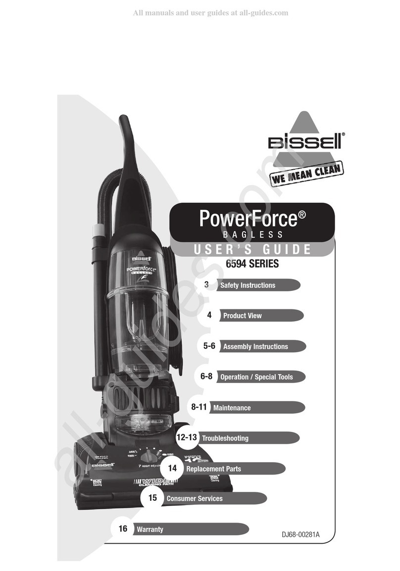 Bissell PowerForce Bagless 6594 Series user guide