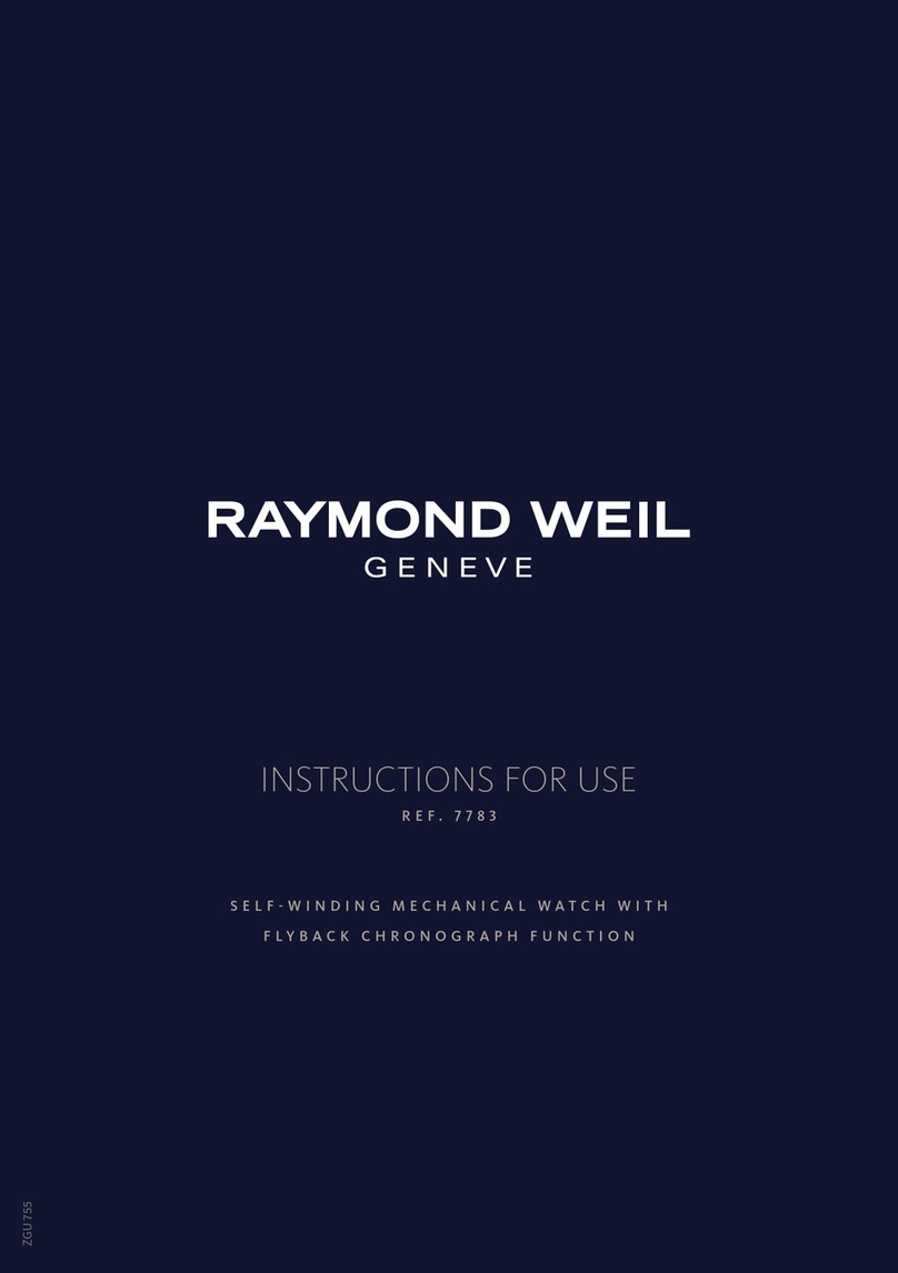 Raymond Weil 7783 Instructions for use