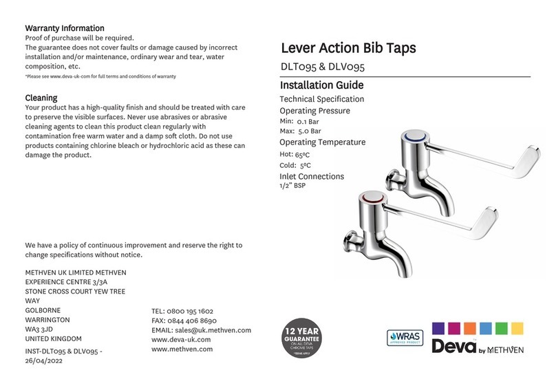 METHVEN Deva DLT095 User manual METHVEN Deva DLT095 User manual