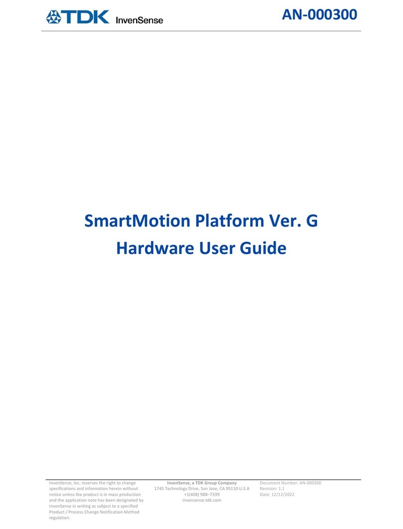 TDK AN-000300 Installation manual