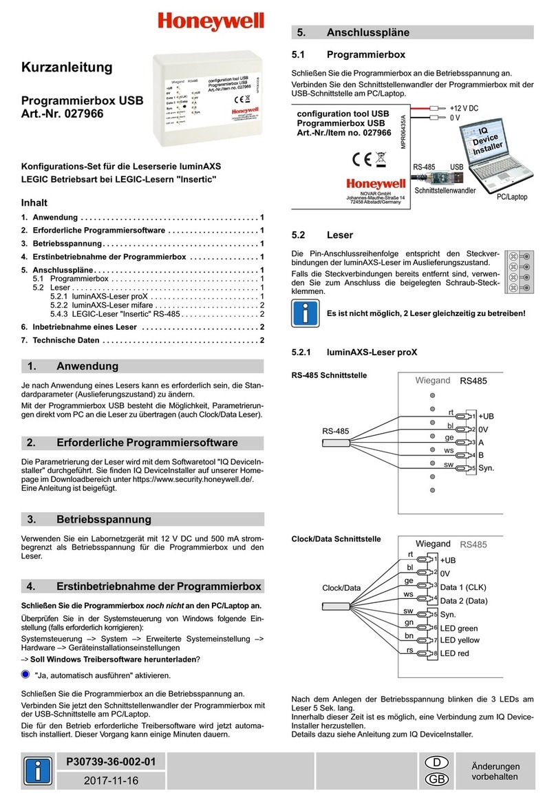 Honeywell 027966 Reference guide