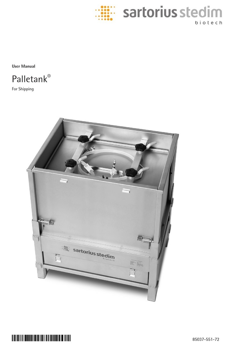 Sartorius Stedim Biotech Palletank User manual