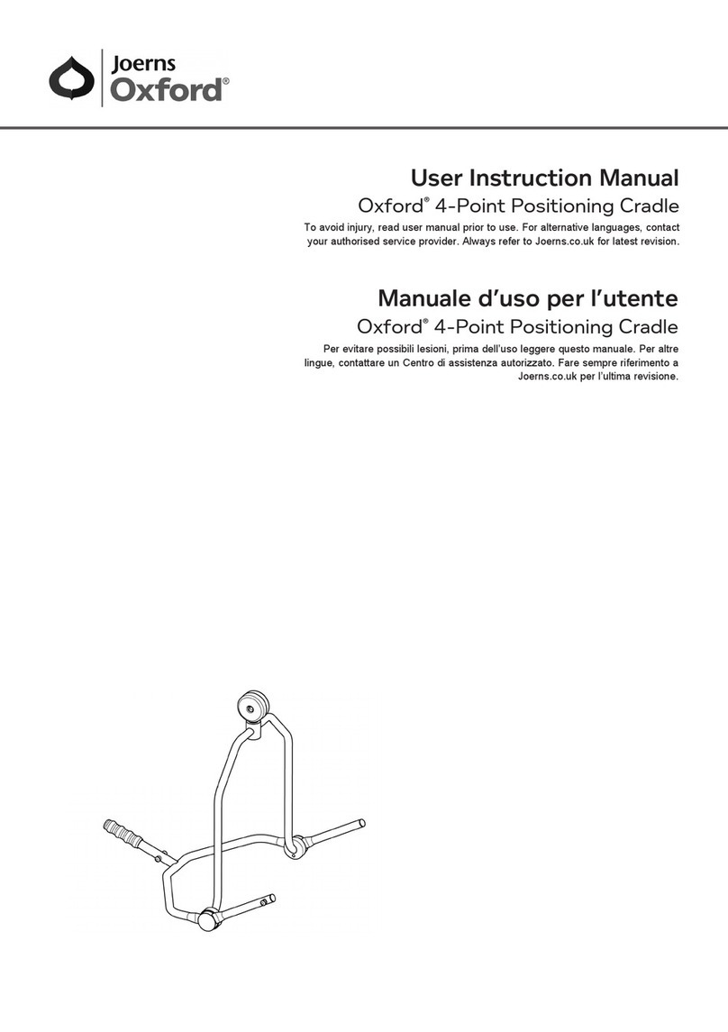 Joerns Oxford 0Y0050 Operator's manual