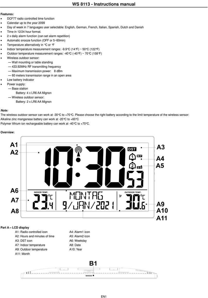 Technoline WS 8113 User manual