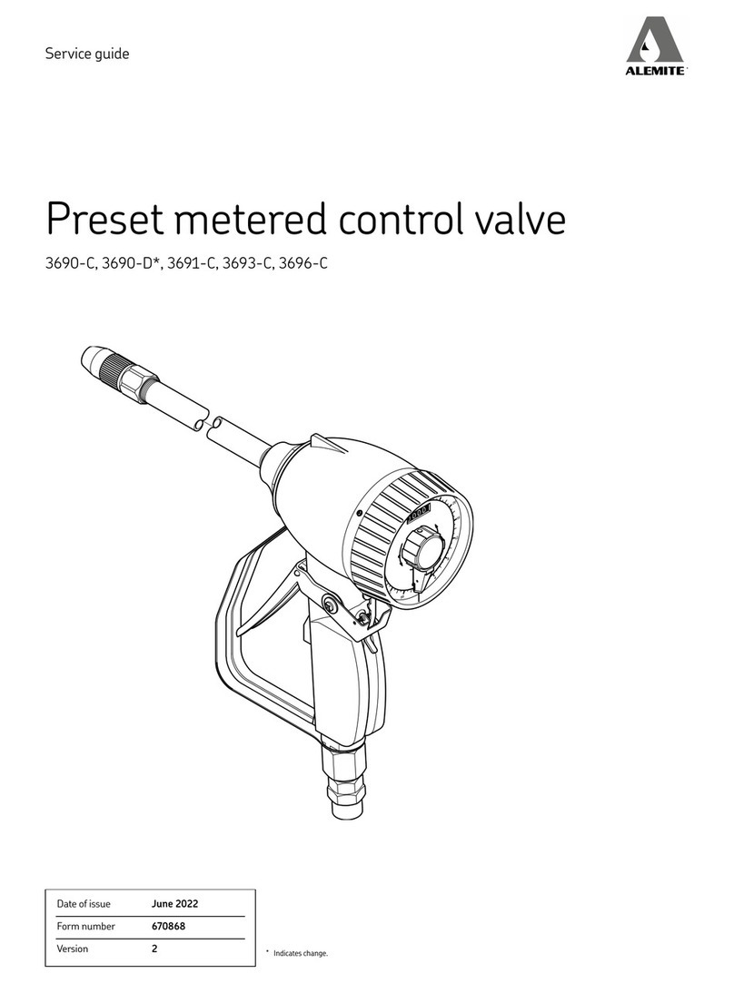 Alemite 3690-D Series Service guide