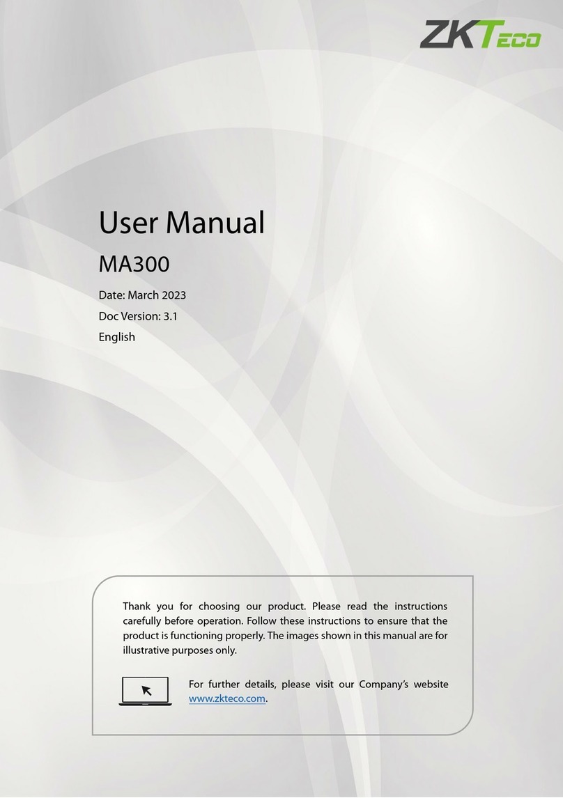 ZKTeco ma 300 User manual