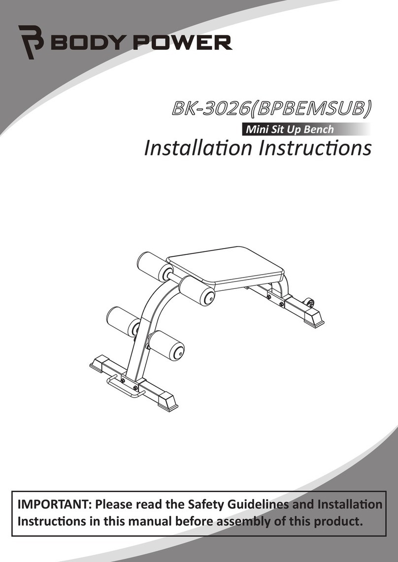 body Power BK-3026 installation instructions