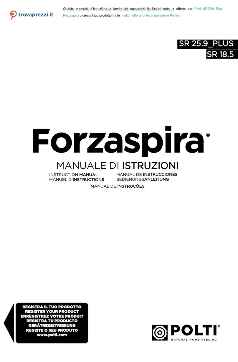 POLTI FORZASPIRA SR 25.9 PLUS User manual