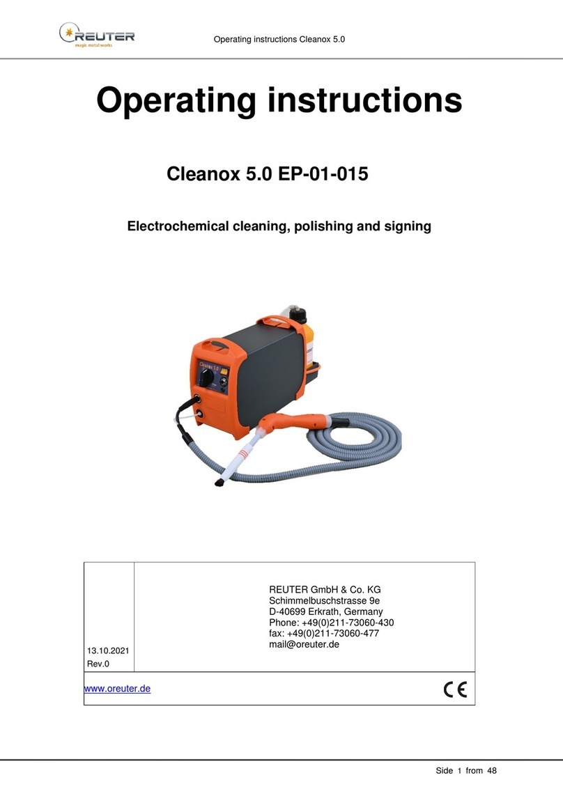 REUTER Cleanox 5.0 EP-01-015 User manual