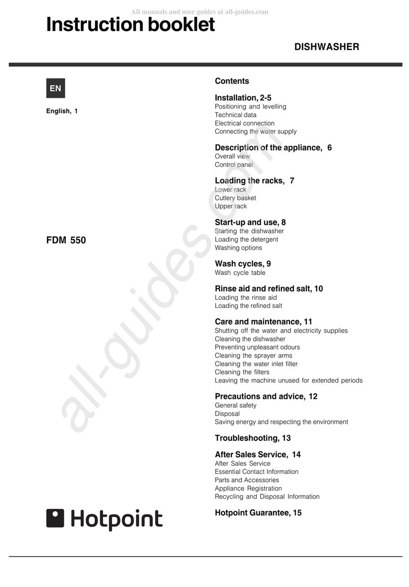Hotpoint FDM 550 User manual