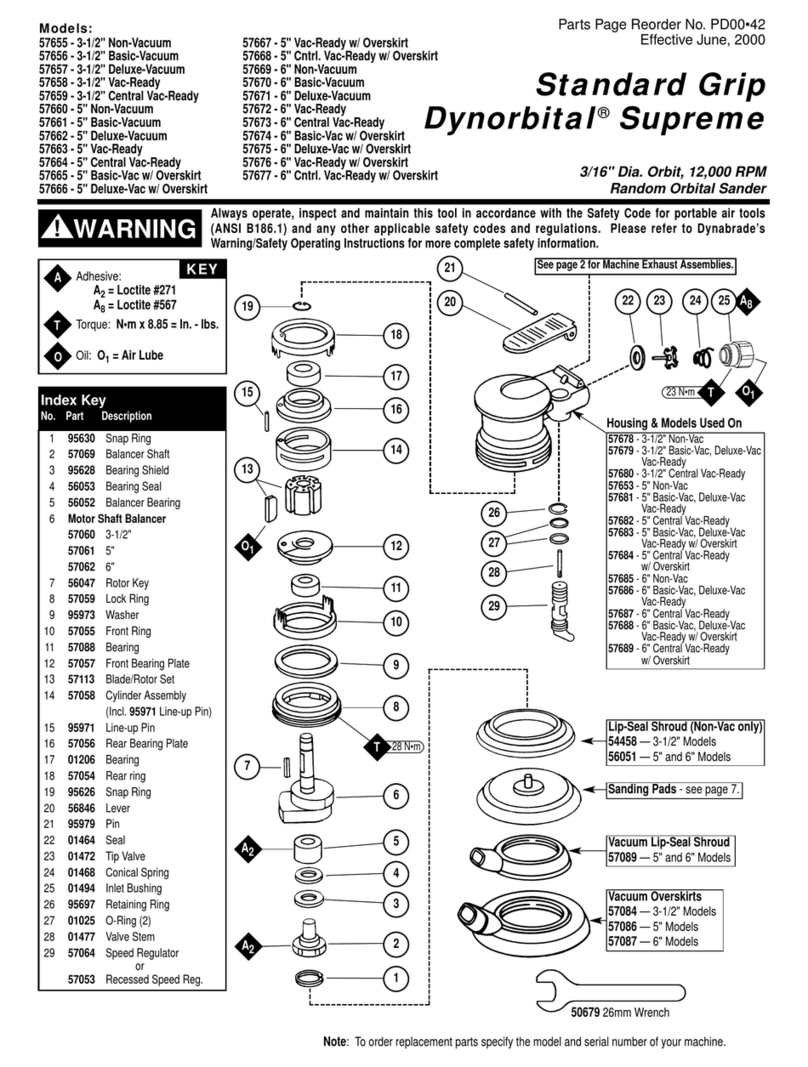 Dynabrade Dynorbital Supreme 57655 User manual