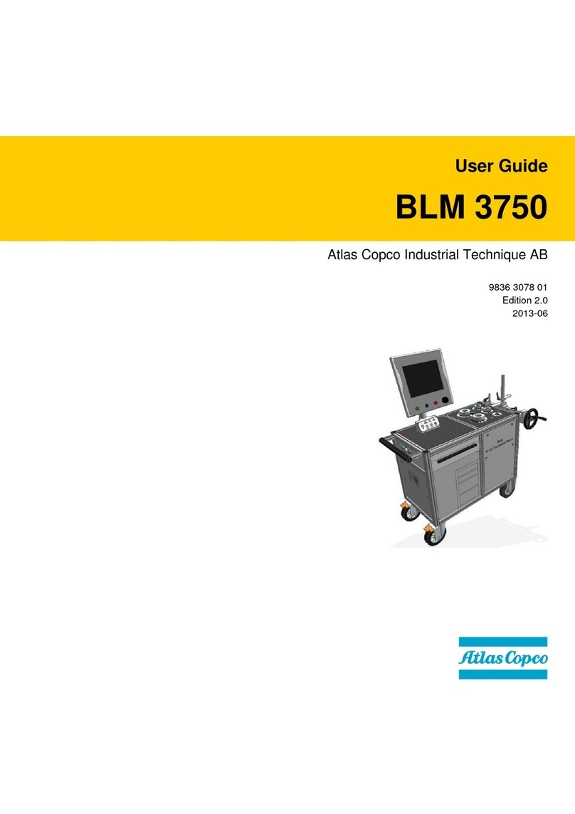 Atlas Copco BLM 3750 User manual