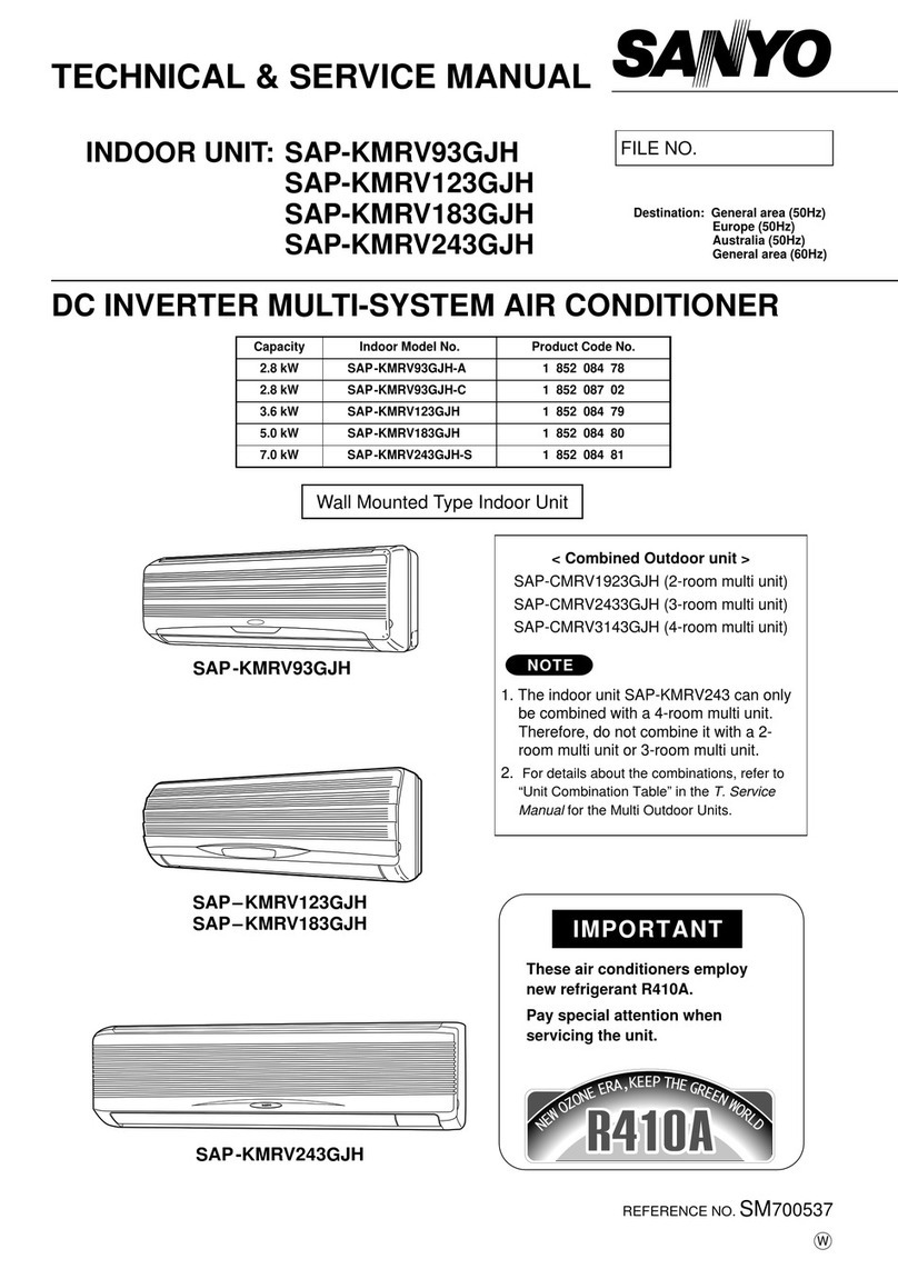 Sanyo SAP-KMRV93GJH Operating manual Sanyo SAP-KMRV93GJH Operating manual