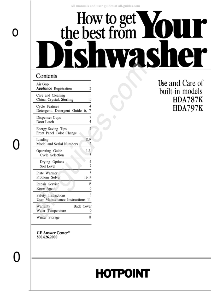 Hotpoint HDA787K Installation instructions Hotpoint HDA787K Installation instructions