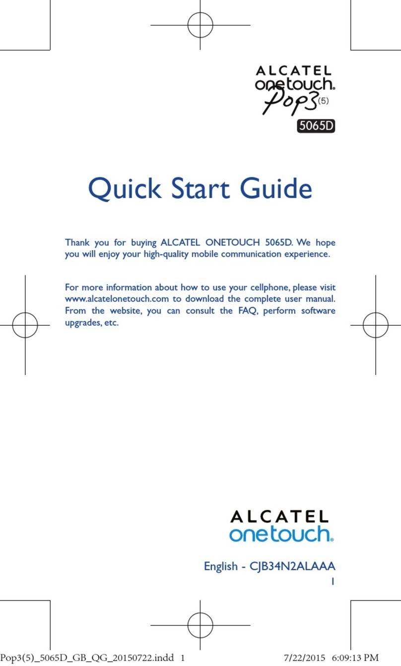 Alcatel onetouch Pop3 5065D User manual Alcatel onetouch Pop3 5065D User manual