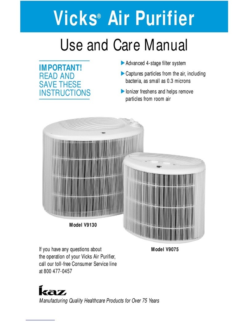 Kaz Vicks V9130 use and care manual