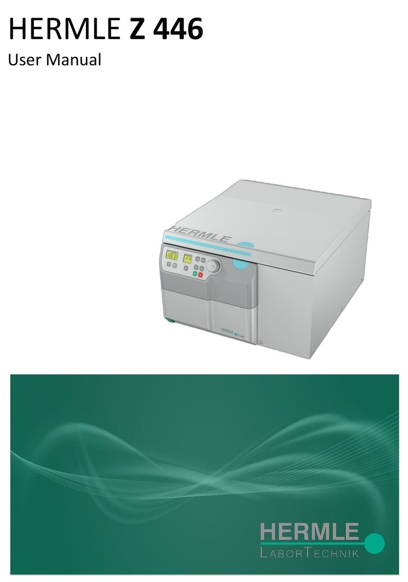 Hermle Z 446 user manual Hermle Z 446 user manual