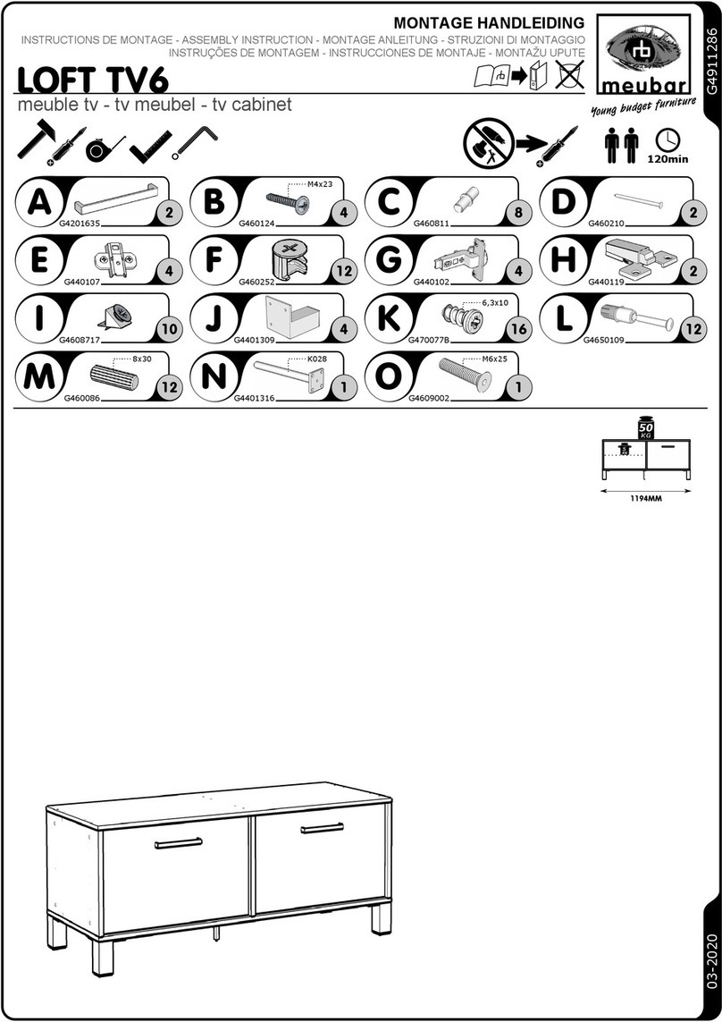 meubar LOFT TV6 Assembly instruction