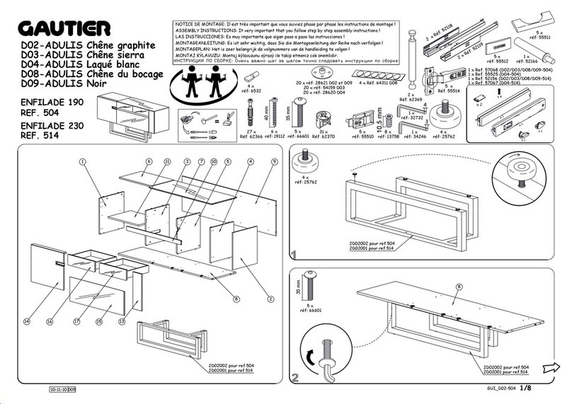 Gautier ENFILADE 190 User manual