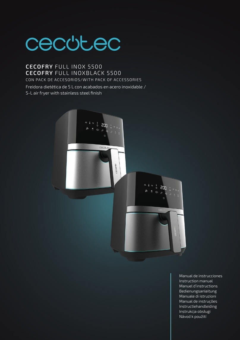 cecotec CECOFRY FULL INOXBLACK 5500 instruction manual