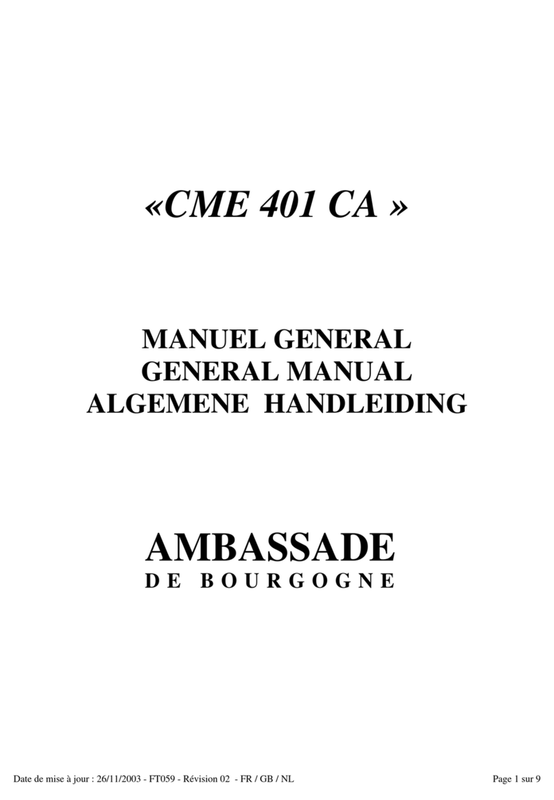 Ambassade CME 401 CA Configuration guide