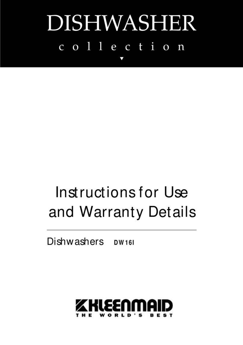 Kleenmaid DW16I User manual