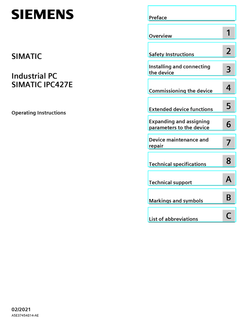 Siemens SIMATIC IPC427E User manual