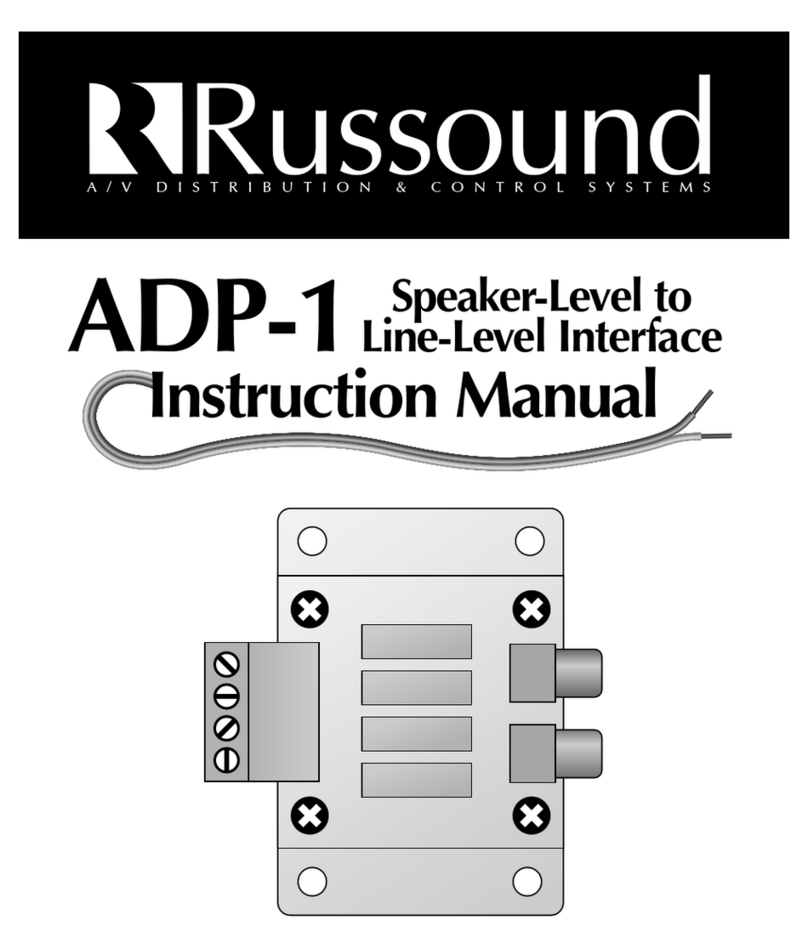 Russound ADP-1 instruction manual