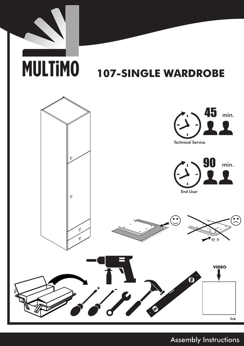Multimo 107-SINGLE WARDROBE User manual Multimo 107-SINGLE WARDROBE User manual